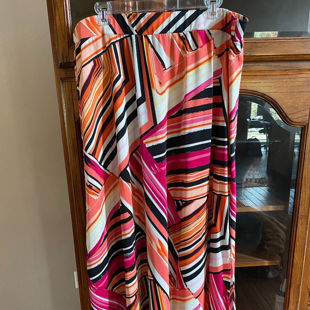 CJ Banks Multi-colored Maxi Skirt